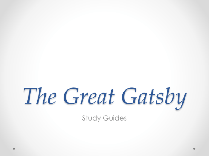 The great gatsby final test