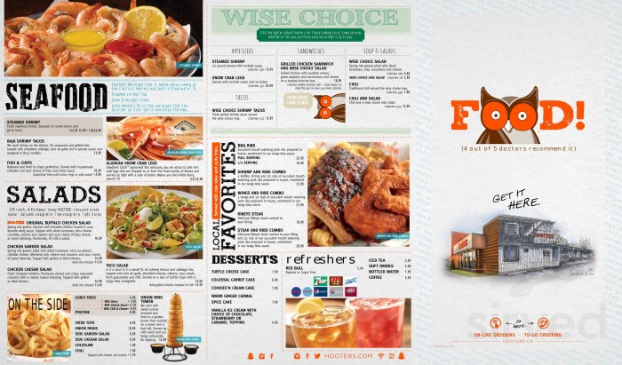 Hooters drink menu and prices