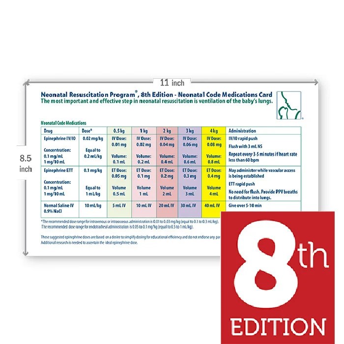 Nrp epinephrine dose 8th edition